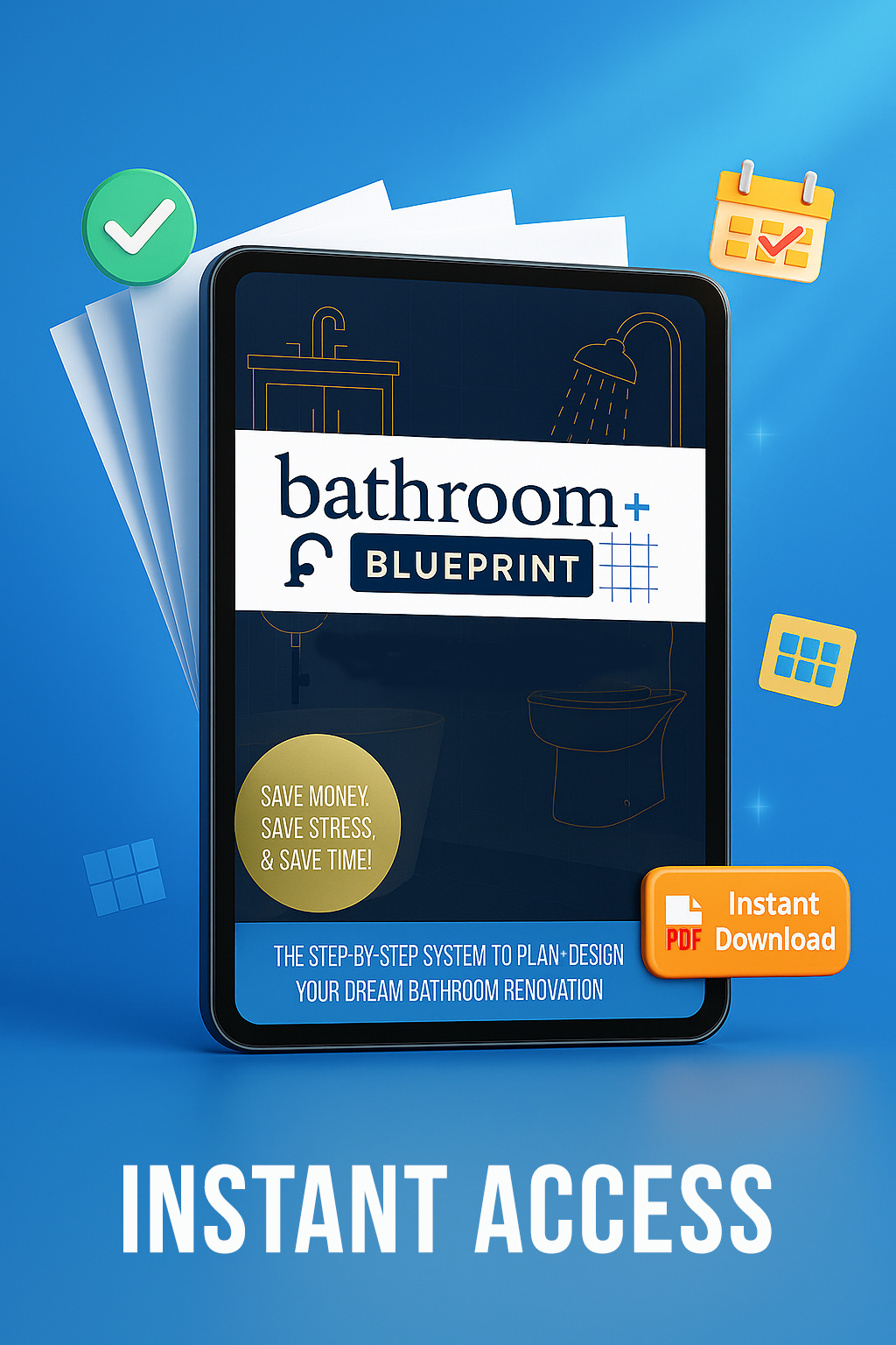 Bathroom Blueprint - Digital Version (Instant Access)