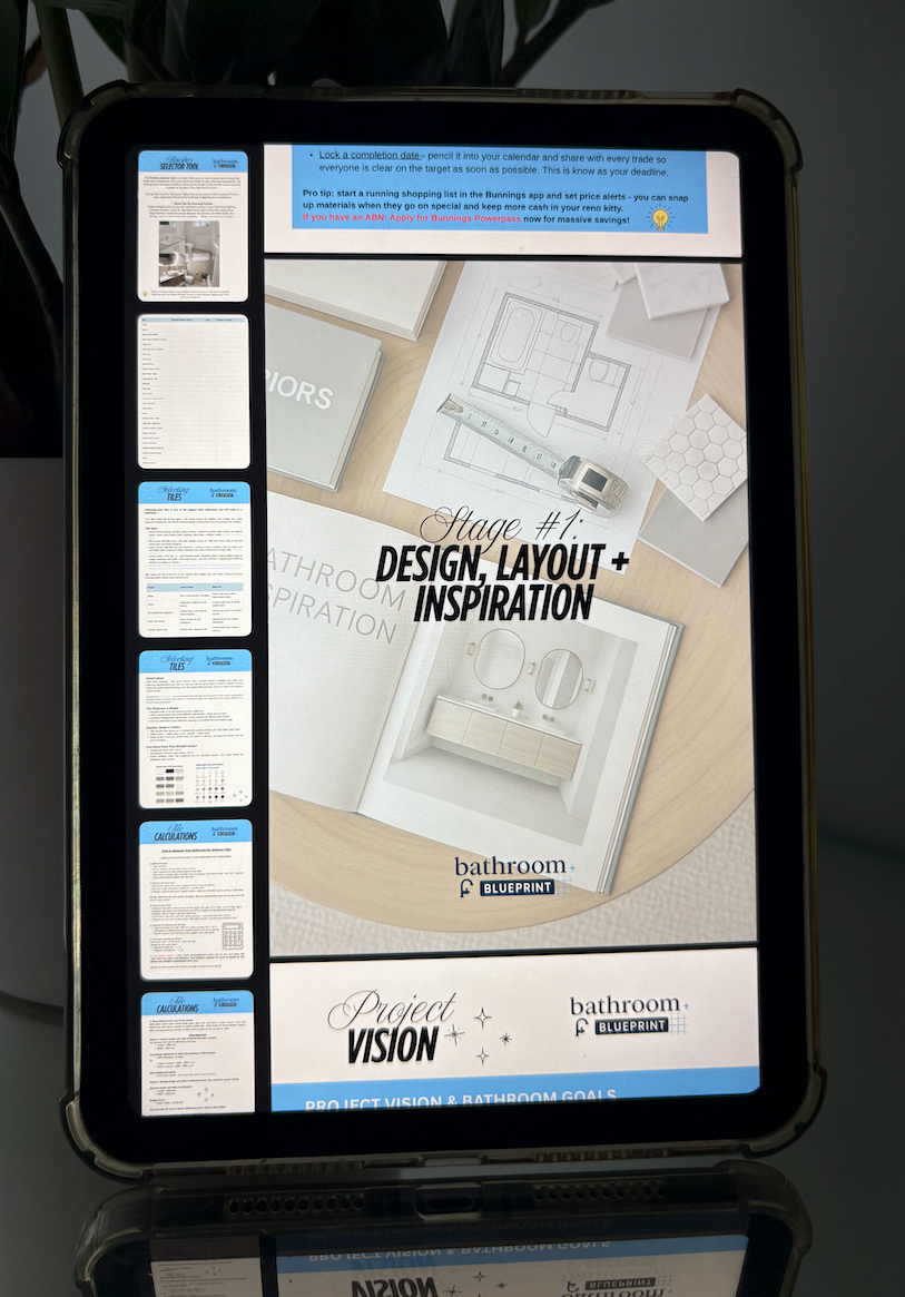 Bathroom Blueprint - Digital Version (Instant Access)