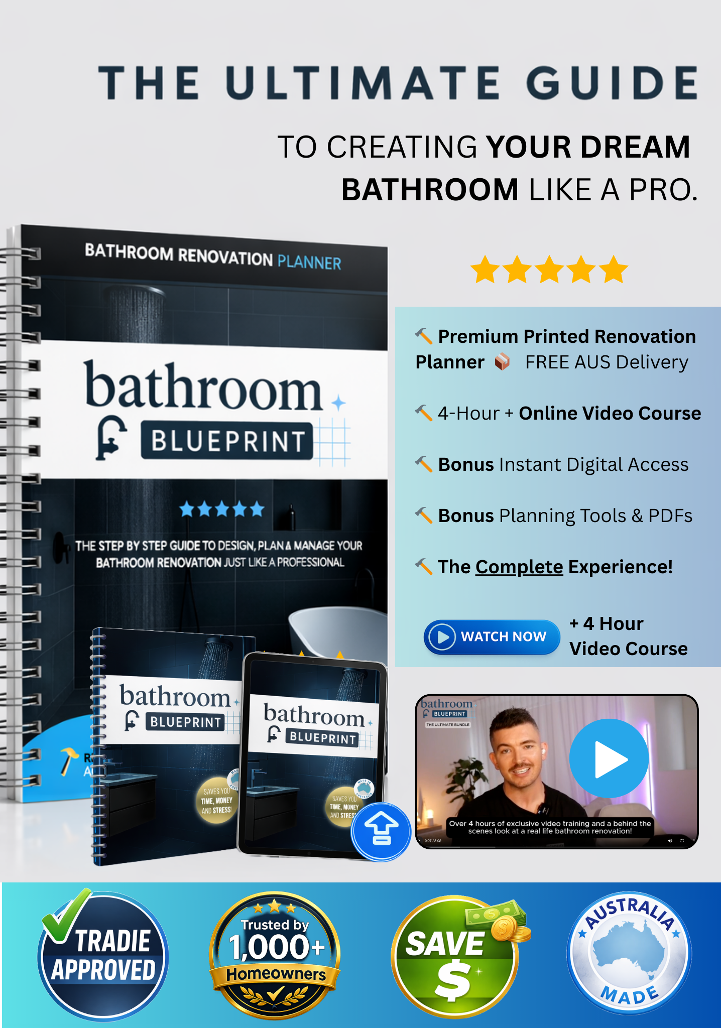 Bathroom Blueprint - Bundle (Book + Video)