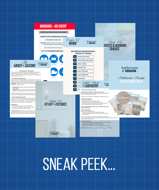 Bathroom Blueprint - Digital Version (Instant Access)