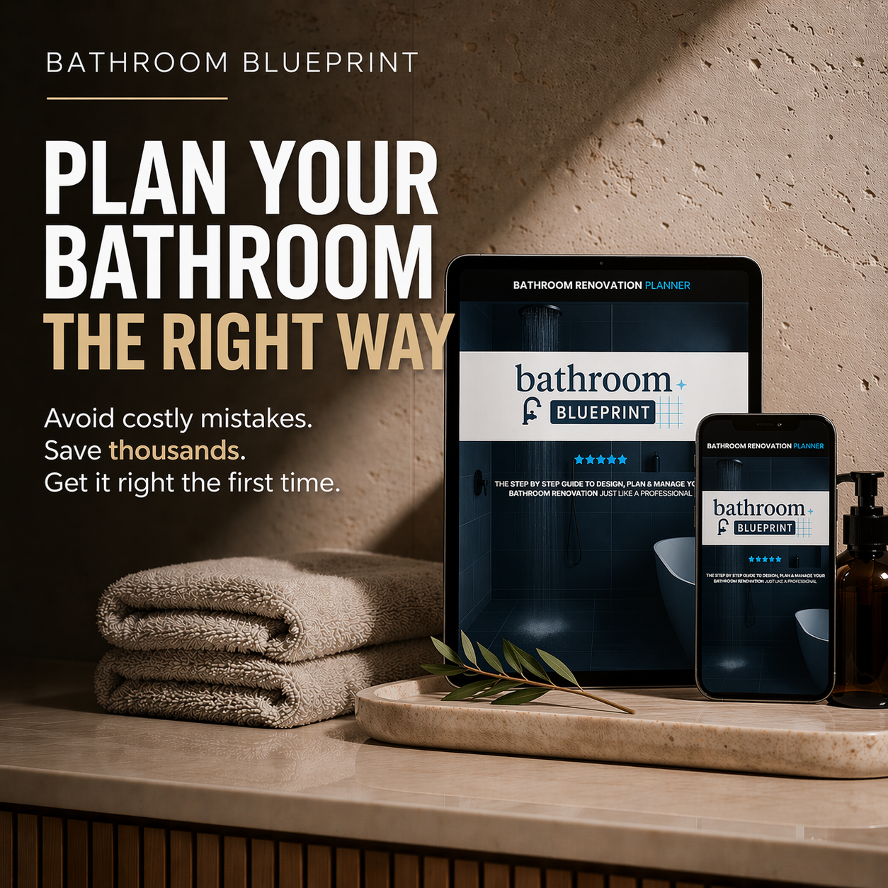 Bathroom Blueprint - Digital Version (Instant Access)