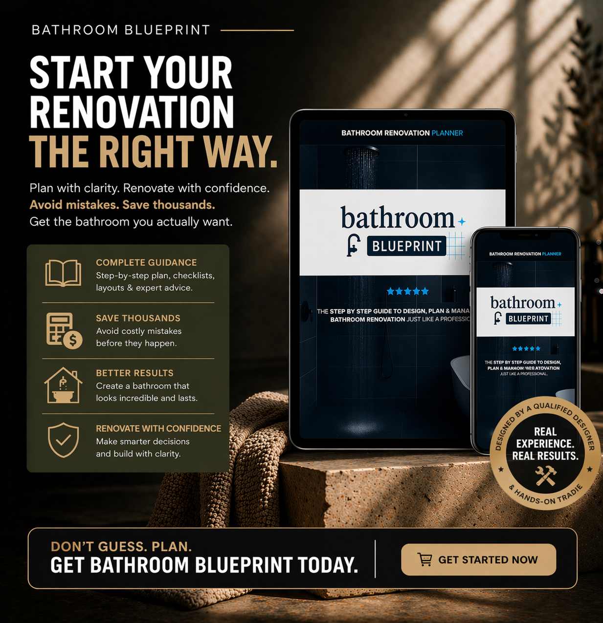 Bathroom Blueprint - Digital Version (Instant Access)